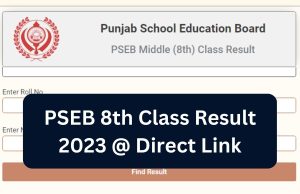 पंजाब स्कूल शिक्षा बोर्ड ने किया 8वीं के रिजल्ट का ऐलान, एक ही स्कूल की दो छात्राएं रही टॉपर , पढ़ें