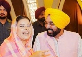 पत्नी ने प्यार भरे अंदाज में CM मान को किया B’day Wish