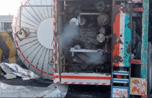 Ludhiana में कार्बन डाइऑक्साइड से भरा टैंकर पलटा, ड्राइवर ने कूदकर बचाई जान