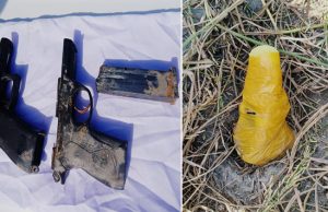 BSF ने पुलिस के साथ मिलकर तरनतारन के एक गांव के खेत से 02 पिस्तौल, एक मैगजीन युक्त पैकेट बरामद किया