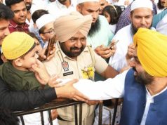 पंजाब CM भगवंत मान मलेरकोटला ईदगाह पहुंचे:मुस्लिम भाईचारे को दी ईद की बधाई, मेडिकल कॉलेज खोलने का ऐलान किया