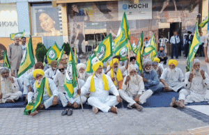 ਕਿਸਾਨ ਜਥੇਬੰਦੀਆਂ ਵੱਲੋਂ ਦਾਣਾ ਮੰਡੀ ਭੋਗਪੁਰ ਵਿਖੇ ਲੱਗੇ ਧਰਨੇ ਨੂੰ ਅਣਮਿੱਥੇ ਸਮੇਂ ਲਈ ਜਾਰੀ ਰੱਖਣ ਦਾ ਐਲਾਨ