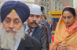 ਸ੍ਰੀ ਦਰਬਾਰ ਸਾਹਿਬ ਨਤਮਸਤਕ ਹੋਏ Sukhbir Badal, ਪਤਨੀ Harsimrat ਵੀ ਸਨ ਨਾਲ