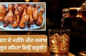 ਸਾਵਣ ਦੇ ਮਹੀਨੇ ਮੀਟ-ਸ਼ਰਾਬ ਤੋਂ ਦੂਰ ਰਹਿਣਾ ਕਿਉਂ ਜ਼ਰੂਰੀ? ਇਹ ਹਨ ਉਹ 5 ਕਾਰਨ