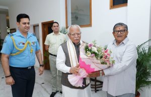 Punjab ਦੇ ਰਾਜਪਾਲ ਨੂੰ ਮਿਲੇ ਕੇਂਦਰੀ ਮੰਤਰੀ Manohar Lal Khattar, ਪੰਜਾਬ ਰਾਜ ਭਵਨ ਵਿਖੇ ਹੋਈ ਮੁਲਾਕਾਤ