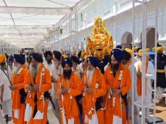 ਸ੍ਰੀ ਗੁਰੂ ਤੇਗ ਬਹਾਦਰ ਜੀ ਦਾ ਪ੍ਰਕਾਸ਼ ਪੁਰਬ, ਸੱਚਖੰਡ ਸ਼੍ਰੀ ਹਰਿਮੰਦਰ ਸਾਹਿਬ ਤੋਂ ਸਜਾਇਆ ਗਿਆ ਵਿਸ਼ਾਲ ਨਗਰ ਕੀਰਤਨ