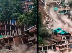 हिमाचल के कुल्लू में बड़ी लैंड स्लाइडिंग, ताश के पत्तों की तरह ढह गई रिहायशी इमारतें, कभी नहीं देखी होगी ऐसी वीडियो
