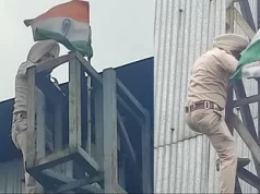 पंजाब पुलिस की बहादुरी को सलाम : नीचे लगी थी आग, 90 फुट ऊपर लहरा रहा था तिरंगा, ASI ने जान की परवाह किए बिना उतारा