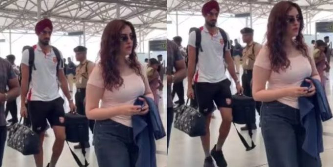 Airport पर खाली हाथ चली गर्लफ्रेंड, तीन बैग उठाकर पीछे-पीछे चलते दिखे अर्शदीप, सोशल मीडिया पर छिड़ी बहस
