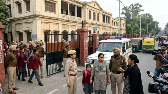 पंजाब में रेलवे ट्रैक-एयरपोर्ट पार्किंग में ब्लास्ट की धमकी:लुधियाना-संगरूर के स्कूलों को भी उड़ाने का थ्रेट; पुलिस ने खाली कराए, सर्च ऑपरेशन जारी