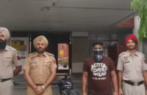 Jalandhar में फिरौती गैंग का मददगार गिरफ्तार:वारदात में इस्तेमाल बाइक की फर्जी नंबर प्लेट बनाई; दुकानदारों को सख्त चेतावनी