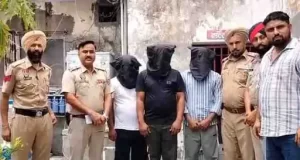 Jalandhar Police ने फिरौती गैंग के 3 आरोपी पकड़े:दो पिस्टल-देसी कट्टा और 9 कारतूस बरामद