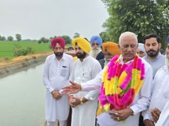 कुमार गोयल 80.35 करोड़ रुपये की लागत से 137.13 किलोमीटर नहरों, रजबाहों और सब-माइनरों का नवीनीकरण तथा 53.9 किलोमीटर पाइपलाइनें बिछाई गईं Minister Barinder Kumar Goyal
