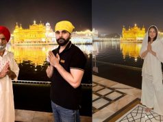 शहनाज गिल और जय रंधावा पहुंचे गोल्डन टेंपल:गुरु घर में नतमस्तक हुए; इश्कनामा की सफलता के लिए वाहेगुरु का किया शुकराना