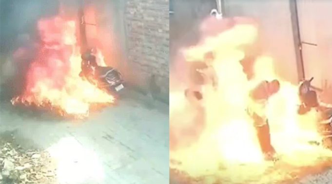 Punjab में बड़ी वारदात: साले ने पेट्रोल डालकर जीजे को लगाई आग