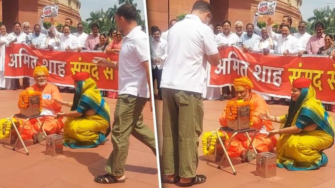 राम मंदिर पर संसद में अनोखा प्रदर्शन… डिंपल यादव ने रखा चंदा बॉक्स और संत बनकर बैठे पप्पू यादव, राहुल गांधी ने दिया चंदा