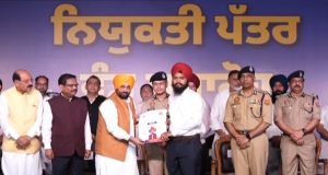 CM मान ने 1746 जवानों को बांटे नियुक्ति पत्र:जालंधर के PAP पहुंचे CM भगवंत मान; काहलवां में लोक मिलनी भी होंगे शामिल