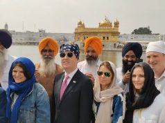 अमेरिकी राजदूत सर्जियो गोर ने गोल्डन टेंपल में माथा टेका:SGPC अध्यक्ष धामी से सिखों से जुड़े मुद्दों पर बात हुई, अकाली दल अमृतसर ने लहराए खालिस्तान के झंडे