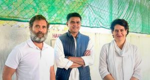 Punjab Congress प्रभारी Sachin Pilot Rahul-Priyanka से मिले:संगठन में बड़े बदलाव की अटकलें, गुटबंदी खत्म करने पर भी हुआ मंथन