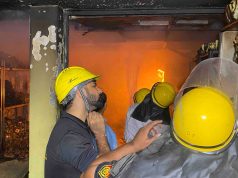 Jalandhar की Bakery में लगी आग:ऊपरी मंजिल पर सोया मालिक का परिवार बचाया, फायर ब्रिगेड की 3 गाड़ियों ने पाया काबू