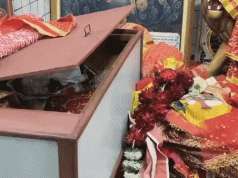 Ludhiana के Vaishno Devi Temple में चोरी:चोर ने पहले रेकी की, आभूषण चुराकर भागा; पंडित की एक्टिवा भी ले गया