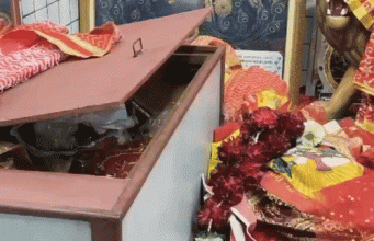Ludhiana के Vaishno Devi Temple में चोरी:चोर ने पहले रेकी की, आभूषण चुराकर भागा; पंडित की एक्टिवा भी ले गया