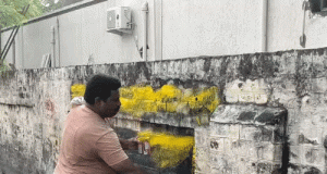 Amritsar में खालिस्तान-पन्नू समर्थक नारे लिखे:पुलिस ने तुरंत मिटाए, दीवार पर काला पेंट किया; CCTV खंगाल आरोपियों की होगी पहचान