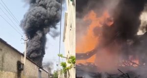 Jalandhar में Factory में लगी आग, एक व्यक्ति झुलसा:अंदर केमिकल भरा था, 30 वर्करों ने भागकर जान बचाई