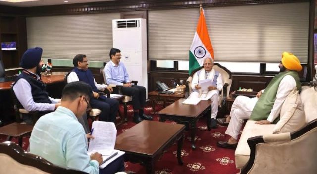 CM Mann Meeting With Manohar lal Khattar