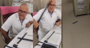 लोहियां खास स्टेशन पर अधीक्षक ने ट्रेन मैनेजर के सिर पर लाठी मारी; मालगाड़ी पूरे दिन के लिए रुकी रही