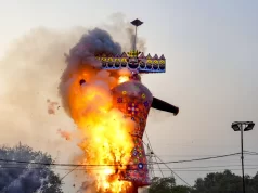 Amritsar में 6 जगह होगा रावण दहन:दुर्ग्याणा ग्राउंड में जलेगा 100 फीट ऊंचा पुतला, सुरक्षा के कड़े इंतजाम; पुलिस अलर्ट