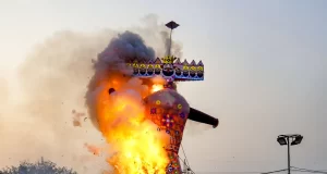 Amritsar में 6 जगह होगा रावण दहन:दुर्ग्याणा ग्राउंड में जलेगा 100 फीट ऊंचा पुतला, सुरक्षा के कड़े इंतजाम; पुलिस अलर्ट
