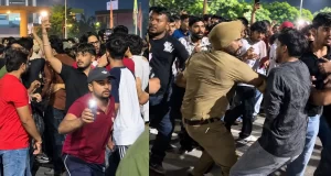 Chandigarh University में मचा बवाल:आधी रात को भिड़े स्टूडेंट्स, गाली-गलौज के बाद हाथापाई, 2 छात्र घायल; पुलिस फोर्स पहुंची