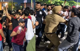 Chandigarh University में मचा बवाल:आधी रात को भिड़े स्टूडेंट्स, गाली-गलौज के बाद हाथापाई, 2 छात्र घायल; पुलिस फोर्स पहुंची